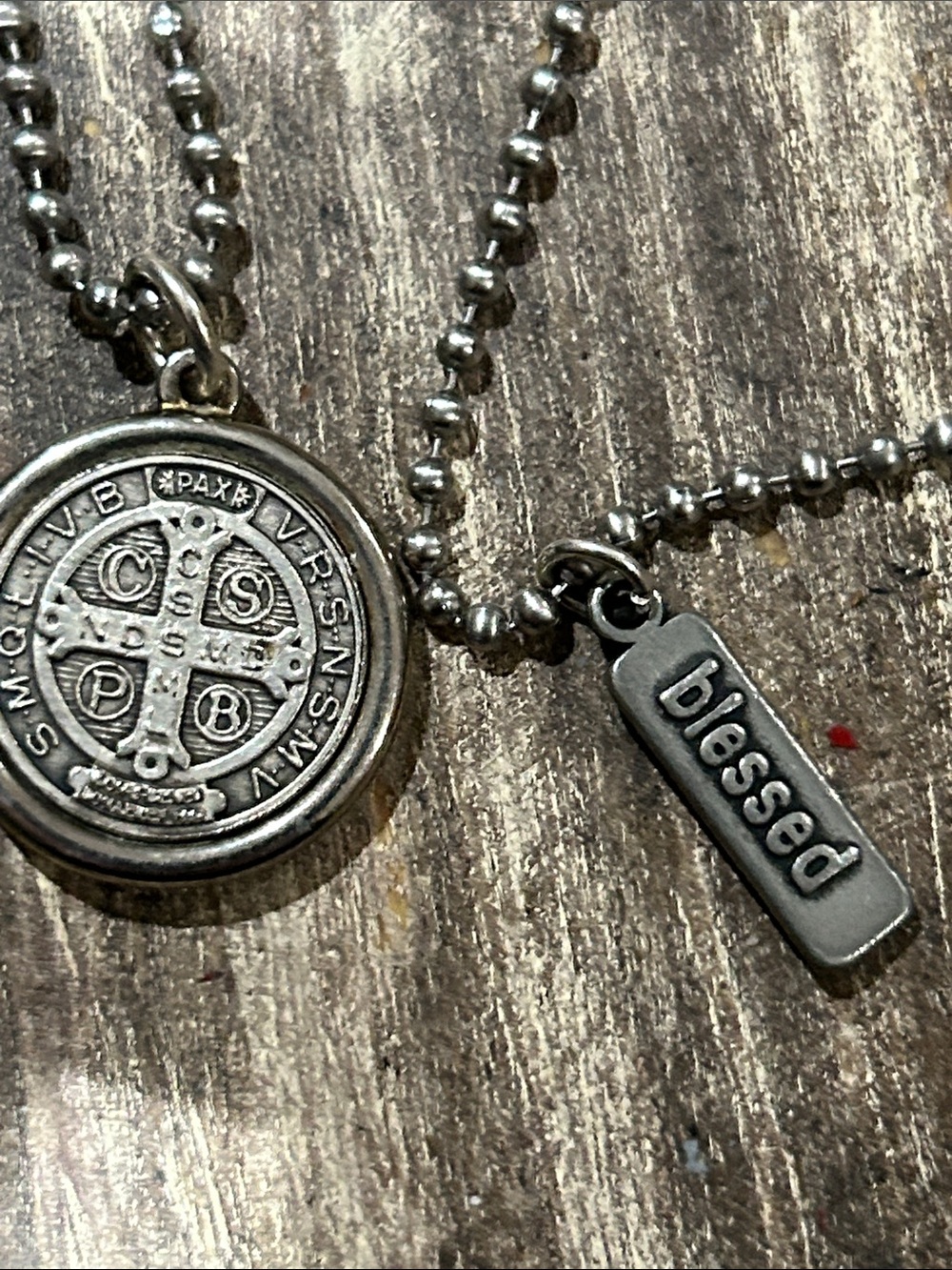 Silver Saint Medal Pendant Necklace - Women's Jewelry